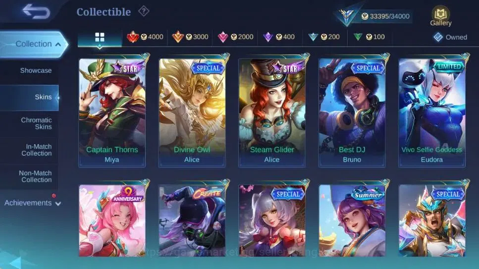 Mobile Legends: Bang Bang Accounts Global|Hero 70|Skin 120|Expert|Prime Beatrix|KOF K image 9