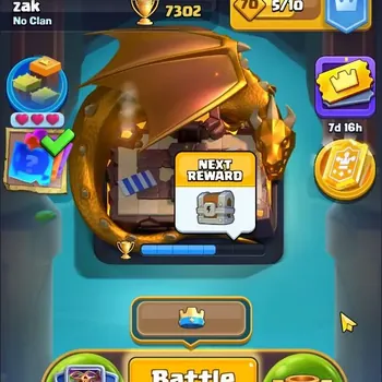 Clash Royale Accounts Others Trophy 7302|CL 1380|KTL 13|120 Cards|5 Champ|6 Hero|11 Evo|Arena 19|134 Coins|Proteck