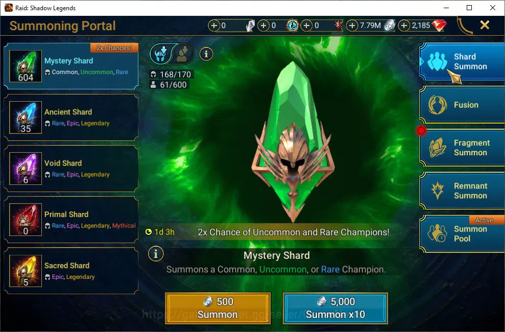 Raid: Shadow Legends Accounts Lv35 500K Power|1 Mythic(Androc)+19 Legendary(Ninj image 15
