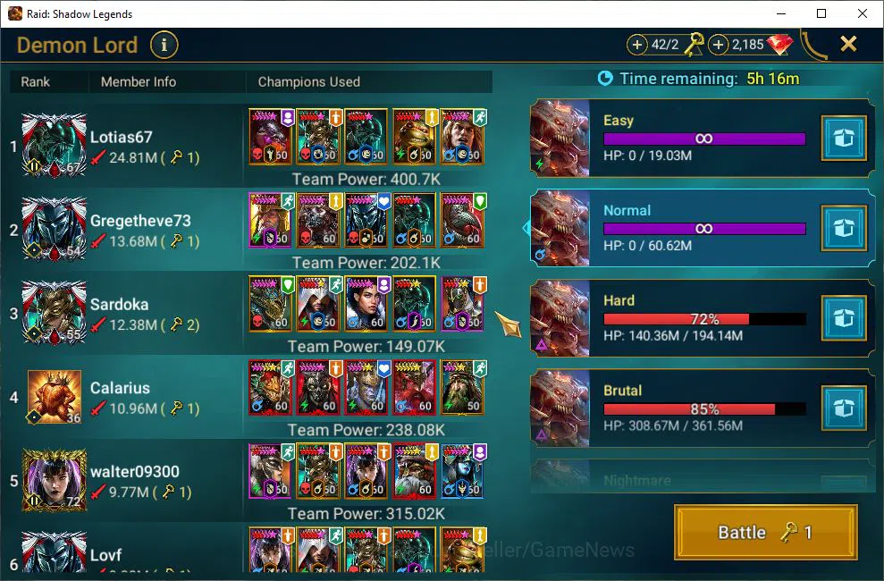 Raid: Shadow Legends Accounts Lv35 500K Power|1 Mythic(Androc)+19 Legendary(Ninj image 19