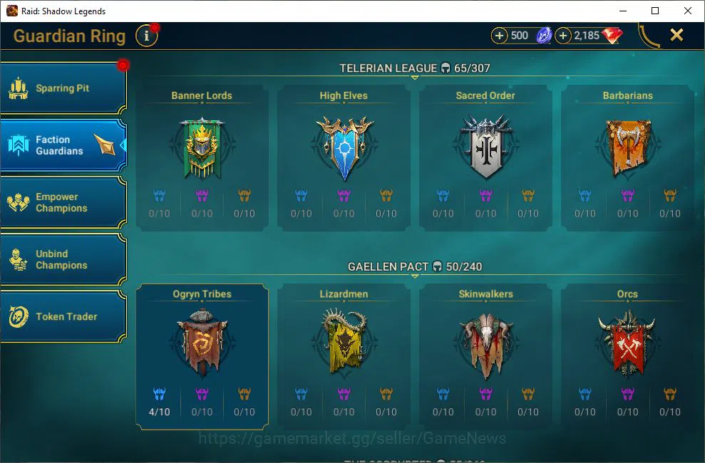 Raid: Shadow Legends Accounts Lv35 500K Power|1 Mythic(Androc)+19 Legendary(Ninj image 8