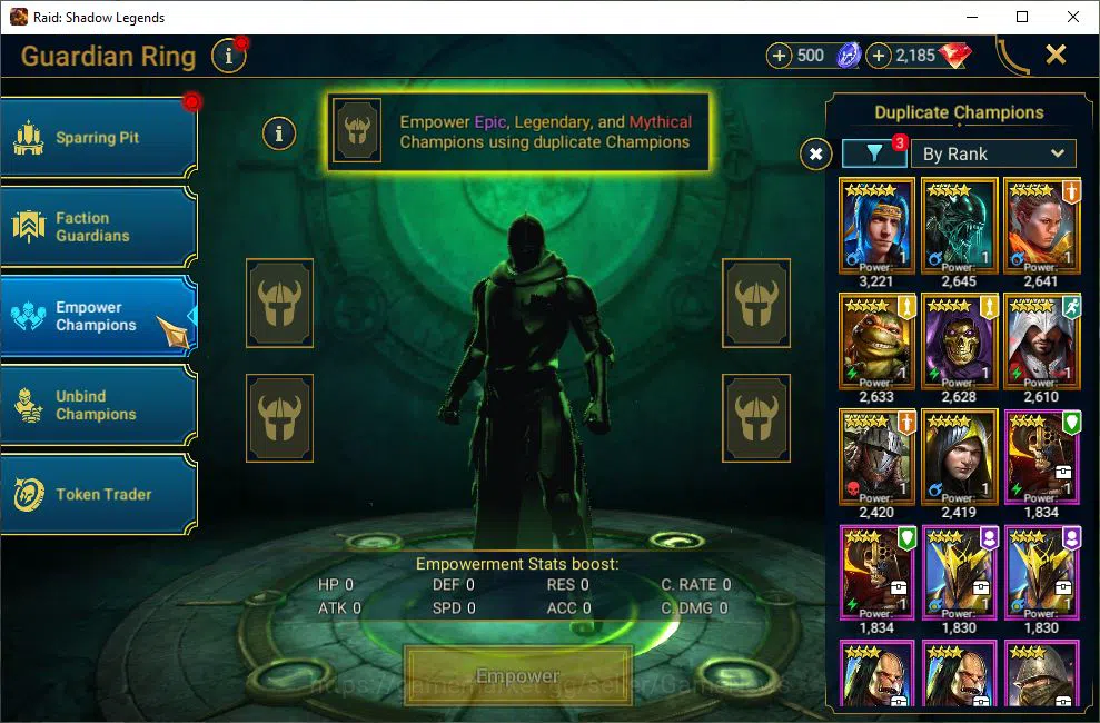 Raid: Shadow Legends Accounts Lv35 500K Power|1 Mythic(Androc)+19 Legendary(Ninj image 9