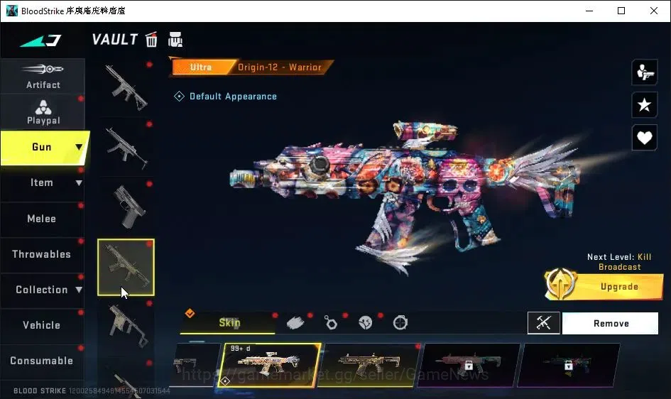 Blood Strike Accounts Collab Skin ASIA|8 Ultra [Glock,Origin12,Vector,etc]|Ultra Melee[Axe Crystal,Greataxe]|Limited 10