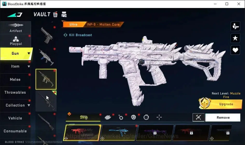 Blood Strike Accounts Collab Skin ASIA|8 Ultra [Glock,Origin12,Vector,etc]|Ultra Melee[Axe Crystal,Greataxe]|Limited 12