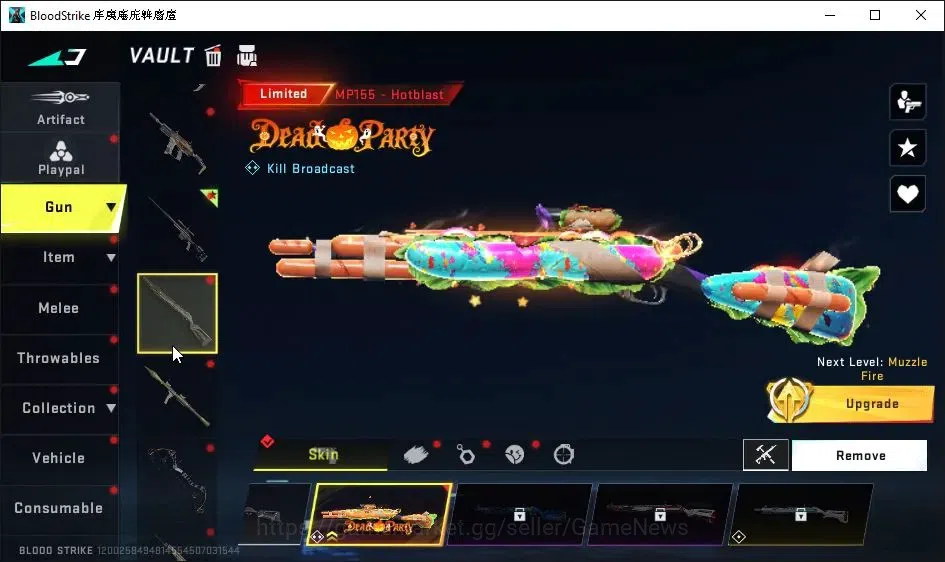 Blood Strike Accounts Collab Skin ASIA|8 Ultra [Glock,Origin12,Vector,etc]|Ultra Melee[Axe Crystal,Greataxe]|Limited 13