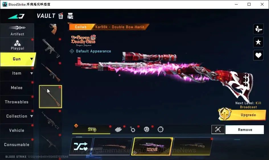 Blood Strike Accounts Collab Skin ASIA|8 Ultra [Glock,Origin12,Vector,etc]|Ultra Melee[Axe Crystal,Greataxe]|Limited 16