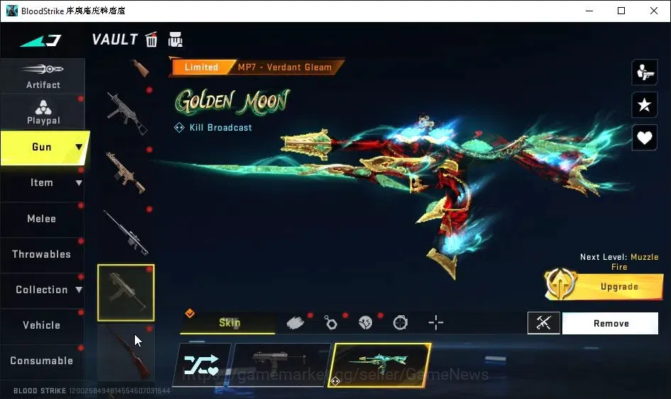 Blood Strike Accounts Collab Skin ASIA|8 Ultra [Glock,Origin12,Vector,etc]|Ultra Melee[Axe Crystal,Greataxe]|Limited 19
