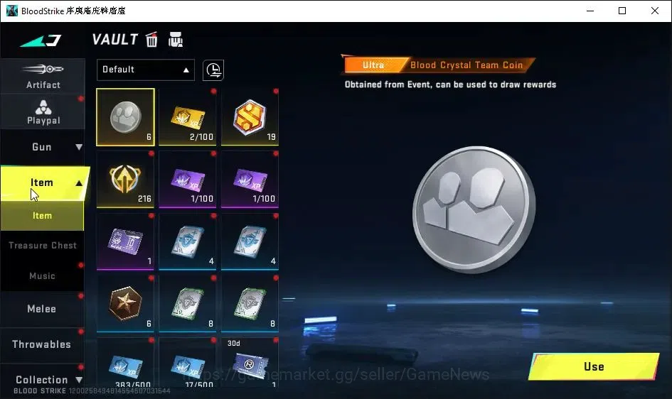 Blood Strike Accounts Collab Skin ASIA|8 Ultra [Glock,Origin12,Vector,etc]|Ultra Melee[Axe Crystal,Greataxe]|Limited 20