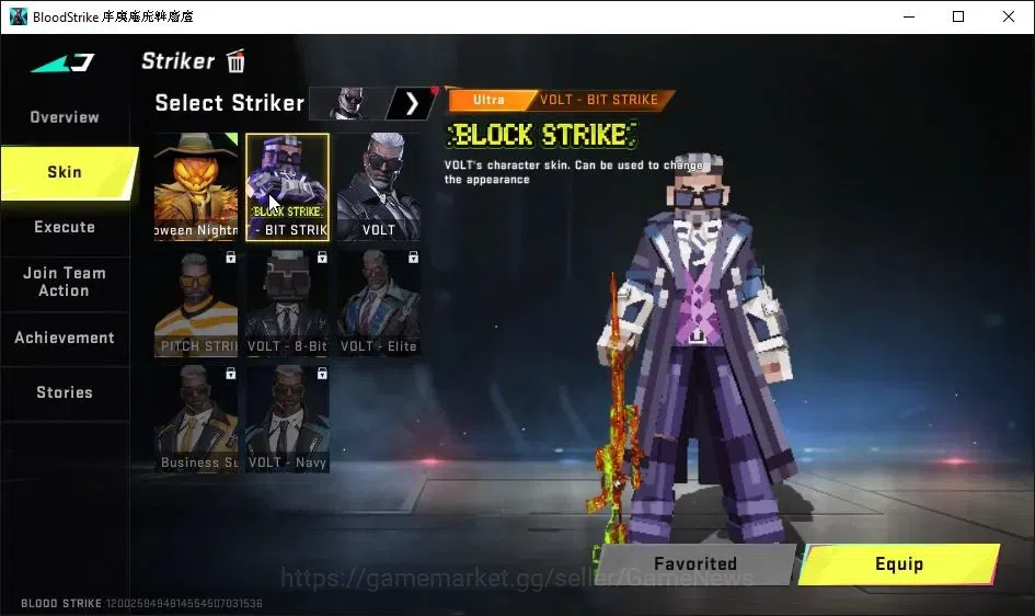 Blood Strike Accounts Collab Skin ASIA|8 Ultra [Glock,Origin12,Vector,etc]|Ultra Melee[Axe Crystal,Greataxe]|Limited 4