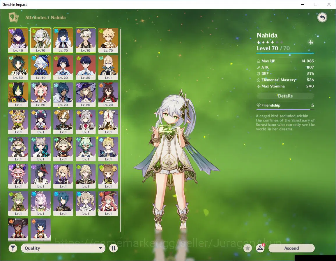 Genshin Impact Accounts ASIA | AR 44 | 5 Limited | Raiden,Nahida,Yelan,Xia image 3