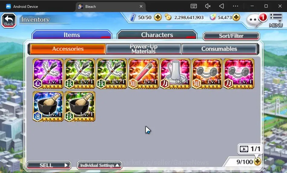 Bleach: Brave Souls Accounts [GLOBAL]54K Orb|2 New Ichigo Renewed,10th Anniv[Ru image 6