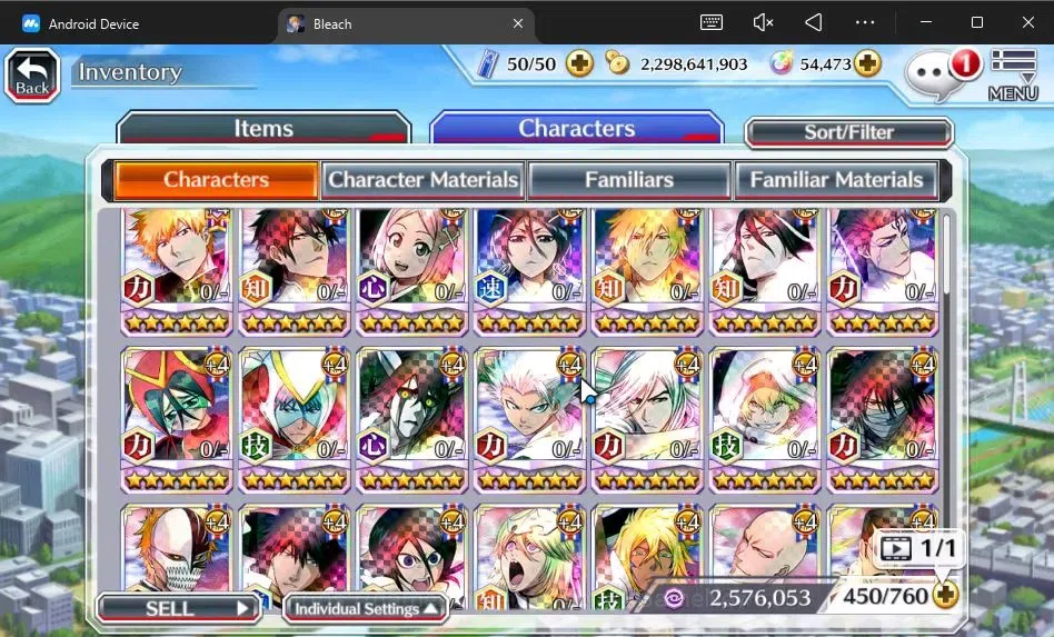 Bleach: Brave Souls Accounts [GLOBAL]54K Orb|2 New Ichigo Renewed,10th Anniv[Ru image 8