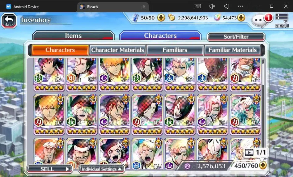 Bleach: Brave Souls Accounts [GLOBAL]54K Orb|2 New Ichigo Renewed,10th Anniv[Ru image 9