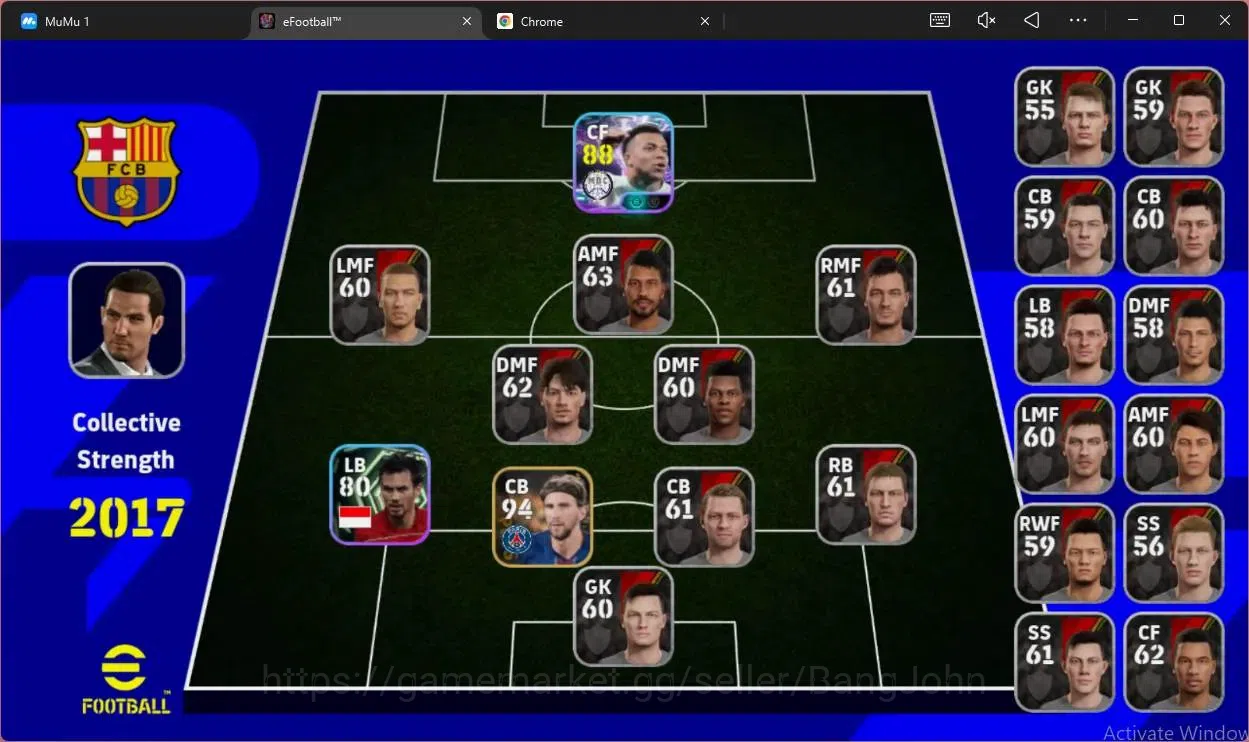 eFootball Accounts Android | PW 2017 | Showtime Kylian Mbappe (87 CF) image 2