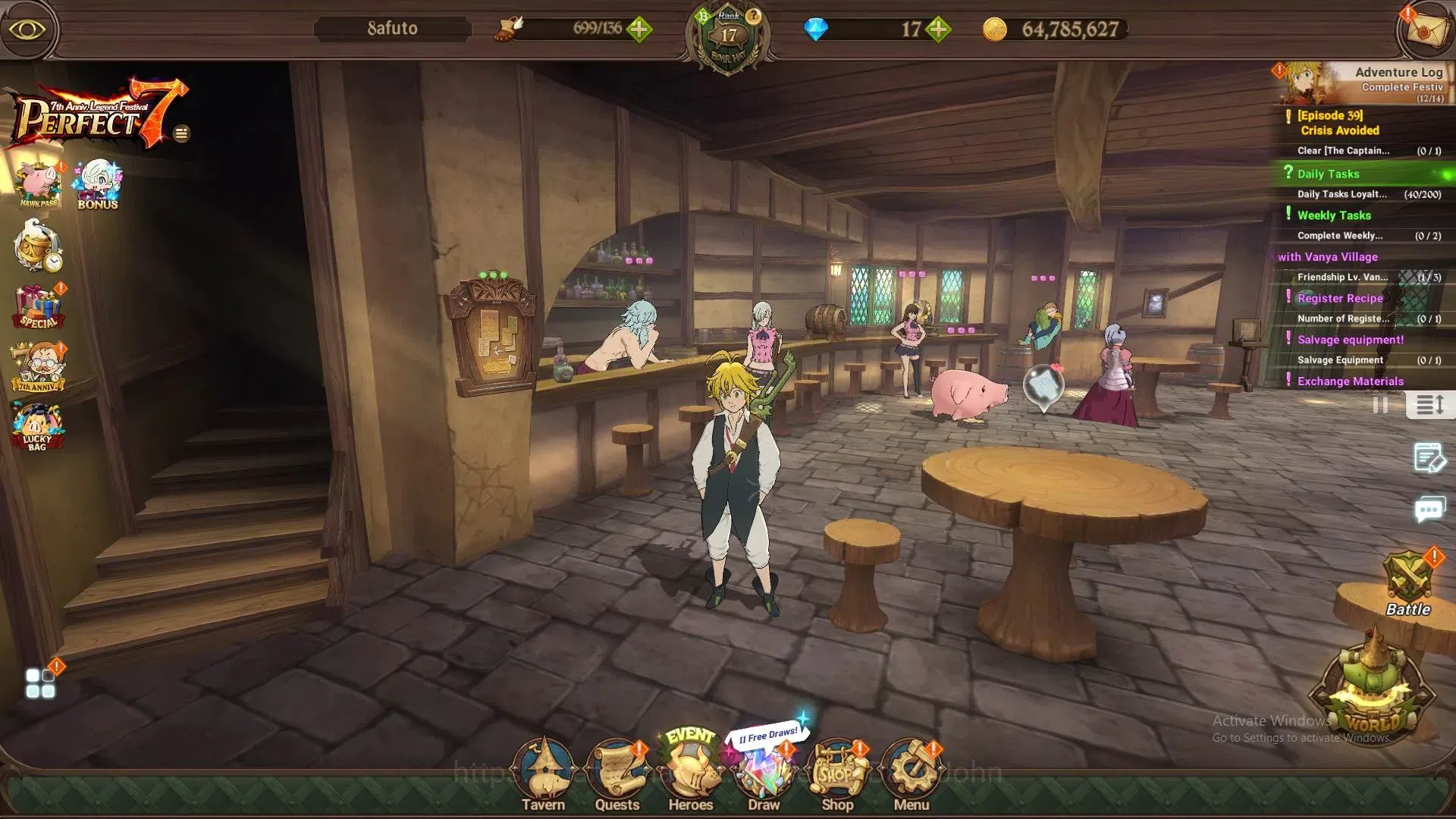 The Seven Deadly Sins: Grand Cross Accounts Global|1.5M CC|LR 2|UR 3|LR Fairy Helbram 97/100|U image 15