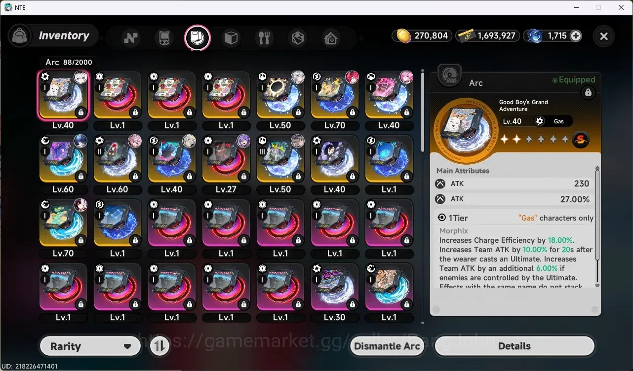 Neverness to Everness Accounts SEA|Lv.46|8 S-Class/2 Limit [Nanally A3+Fluffy Out image 12
