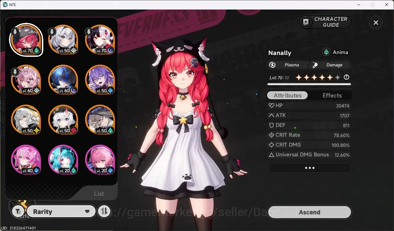 Neverness to Everness Accounts SEA|Lv.46|8 S-Class/2 Limit [Nanally A3+Fluffy Out image 2