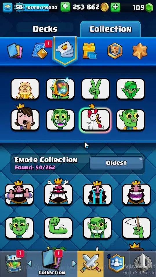 Clash Royale Accounts Lv 58|Trophy 11060|KTL 15|Limited Skin|Card 121|4  image 17