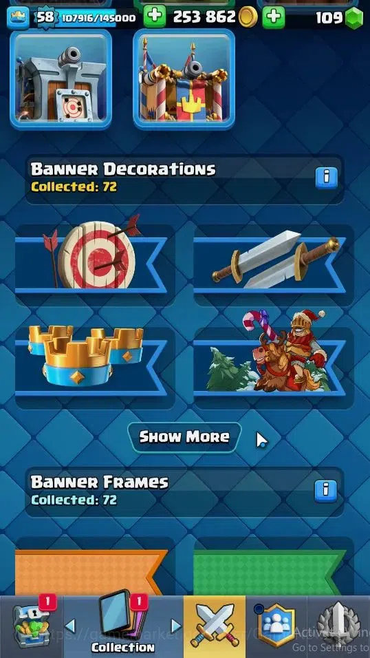 Clash Royale Accounts Lv 58|Trophy 11060|KTL 15|Limited Skin|Card 121|4  image 19