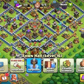 Clash of Clans Accounts High-End LV 137|TH 16|HH 10|Limited Skin|BK 47,AQ 49,GW 26,MP 48,RC 20,DD 11|BM 7,BC 15|3.854 Gem|CN