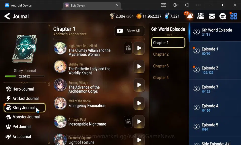 Epic Seven Accounts GBL Unverif|New Era|6 ML(Salome,DB Senya,SE Celine image 5