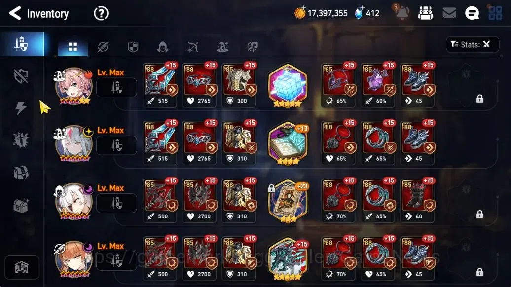 Epic Seven Accounts Limited Hero GLOBAL Unverif|New Era|5 ML[NM Luna,LR Krau,Specimen Sez]+Setsuka,TA 11