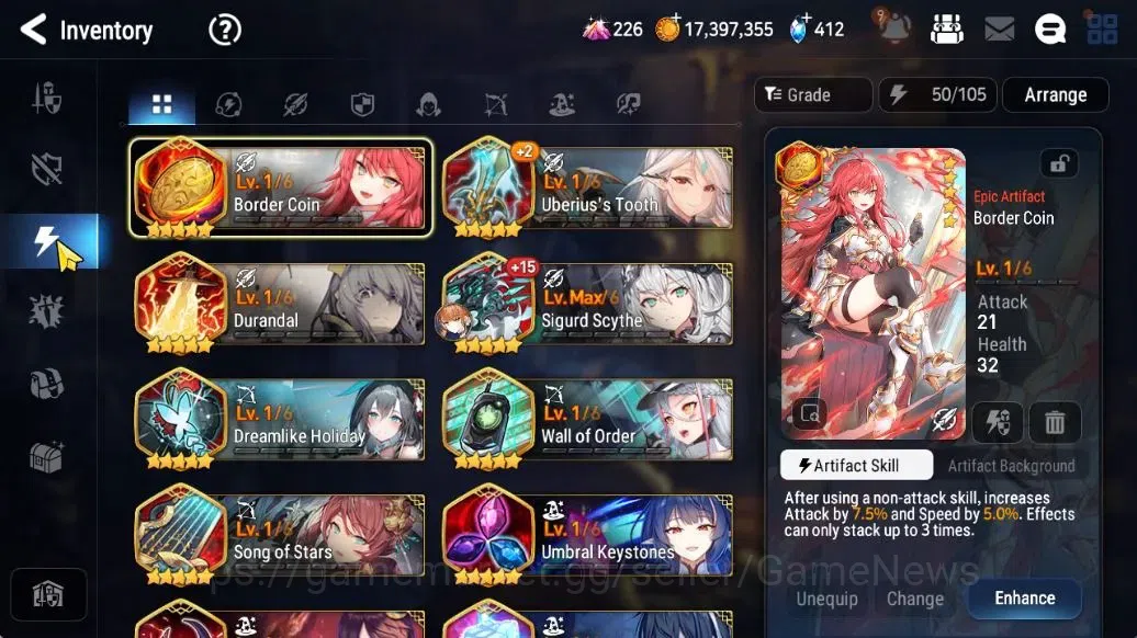 Epic Seven Accounts Limited Hero GLOBAL Unverif|New Era|5 ML[NM Luna,LR Krau,Specimen Sez]+Setsuka,TA 13