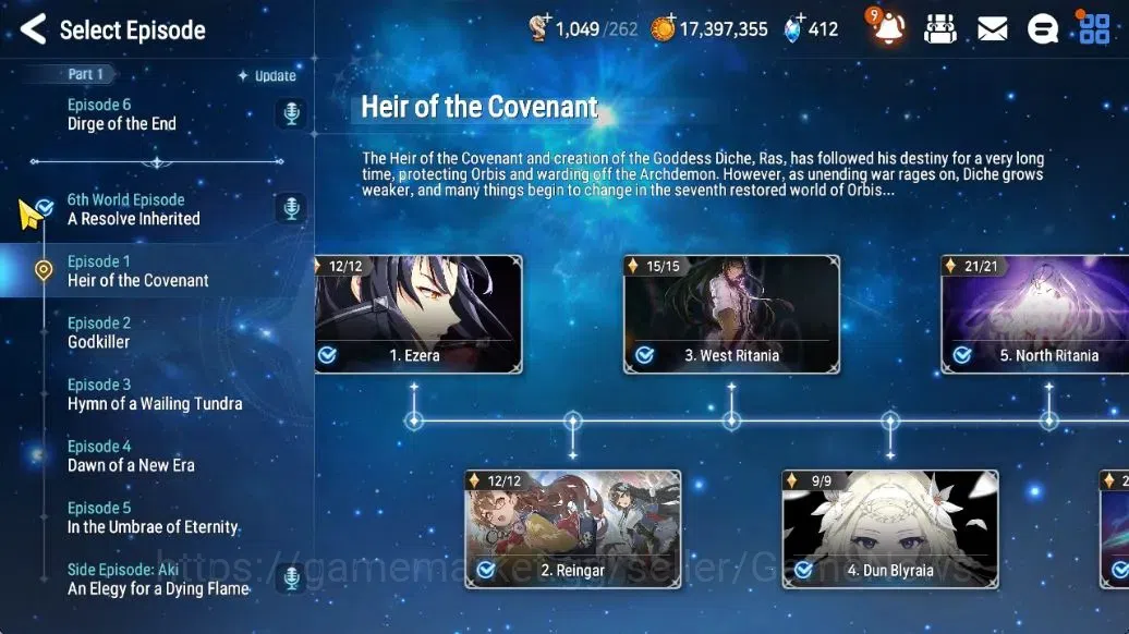 Epic Seven Accounts Limited Hero GLOBAL Unverif|New Era|5 ML[NM Luna,LR Krau,Specimen Sez]+Setsuka,TA 16