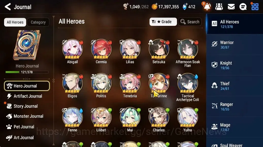 Epic Seven Accounts Limited Hero GLOBAL Unverif|New Era|5 ML[NM Luna,LR Krau,Specimen Sez]+Setsuka,TA 8