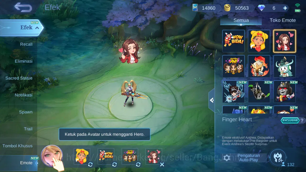 Mobile Legends: Bang Bang Accounts GLOBAL Hero 132 Skin 288 Luckybox Selena Lunox | A image 11