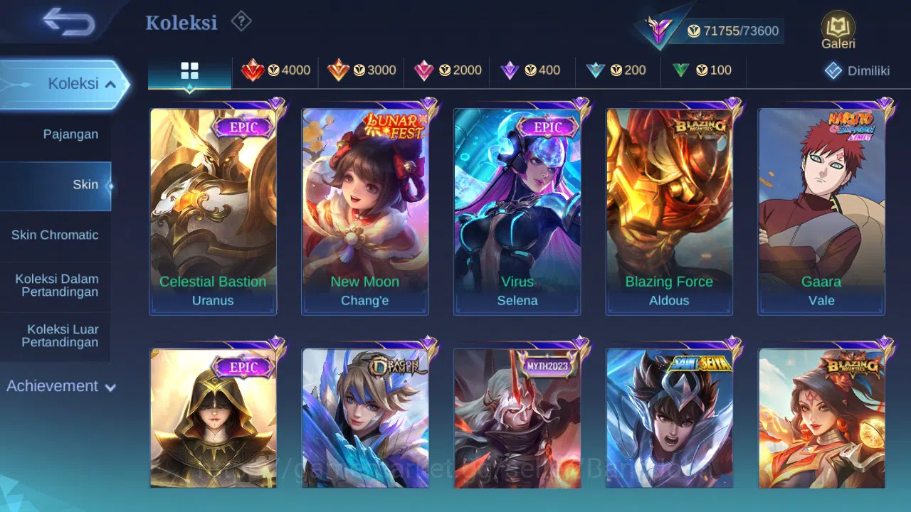 Mobile Legends: Bang Bang Accounts GLOBAL Hero 132 Skin 288 Luckybox Selena Lunox | A image 6