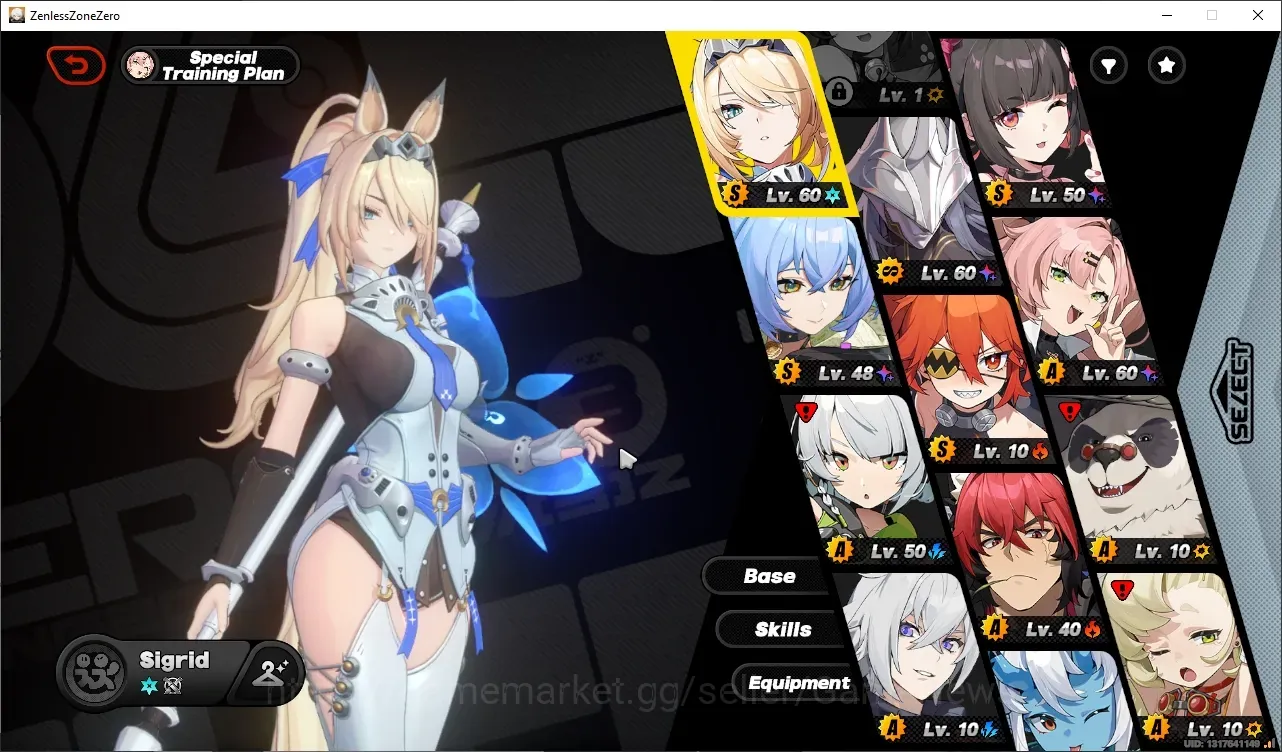 Zenless Zone Zero Accounts Starter Asia|S2 CH4|IK 53|4 Limited ( Sigrid,Nangong Yu M1,Lucia,Pyrois)+Sign 1 STD Char 1