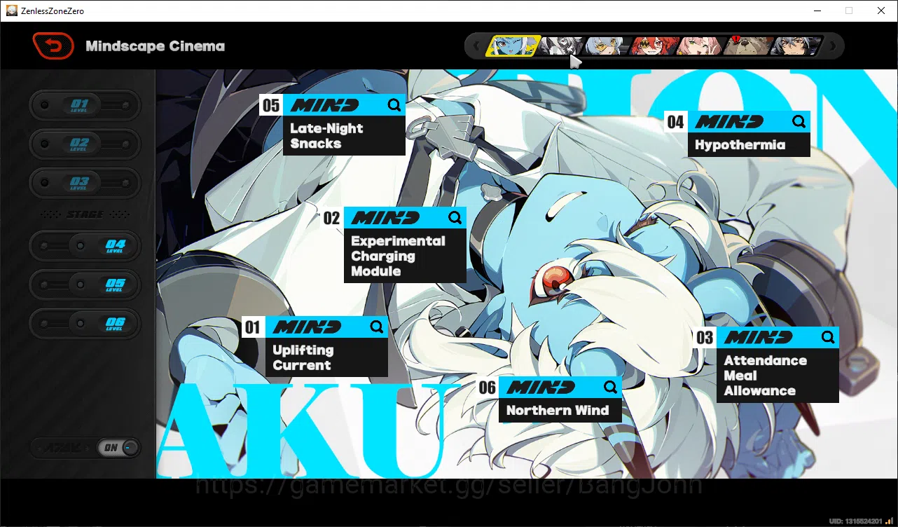 Zenless Zone Zero Accounts Others ASIA | Lvl 56 | Miyabi sign, Ye shunguang, Zhao, Lucia, Vivian, Yanagi MC Belle ZZZ09B 6