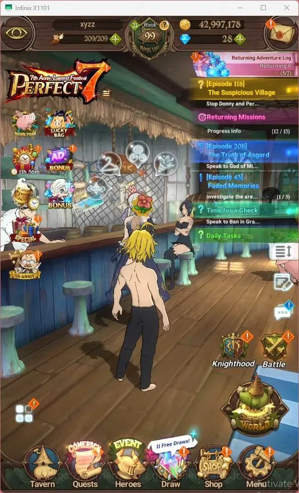 The Seven Deadly Sins: Grand Cross Accounts ASIA|5.38M CC|LR Mesis 3/6|UR KOP Tristan 3/6,Skul image 8
