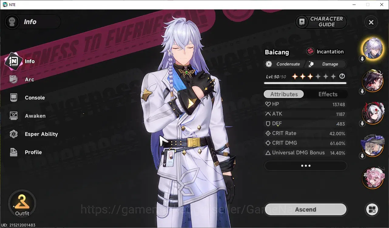 Neverness to Everness Accounts GLOBAL SEA|HL33|TL20|6SSR[Lacrimosa+Skins,Hotori,H image 6