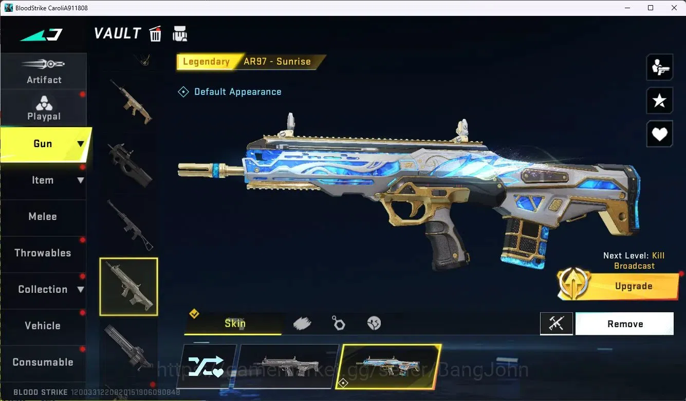 Blood Strike Accounts ASIA|Collab AK47-Sacred Axe Rhitta(7DS)|4 Legendar image 5
