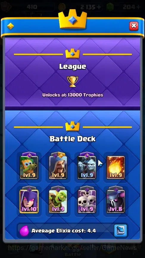 Clash Royale Accounts KTL 9|Trophy 3211|Card 61|1 Hero 3 EVO|3 Legend 9  image 5
