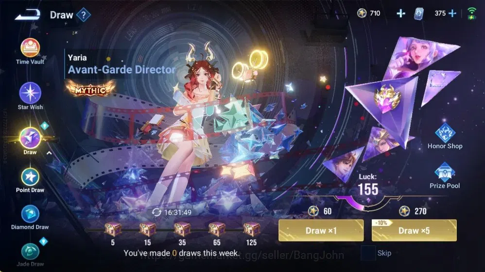 Honor of Kings Accounts Rare Skin Global|111H 172S|Blessed Da Qiao|Sun Ce [Precious,LNY24,Valentine]|Limbo Milady|SXD Hou 8