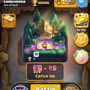 Clash Royale Accounts Others Trophy 10006 |CL 1462|KTL 14|122 Cards|8 Champ|8 Hero|9 Evo|Arena 25|623 Gems + 200K