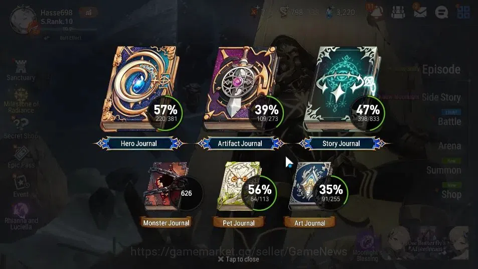 Epic Seven Accounts EU VERIF|30 ML(NOTOS,SALOME,GenRas,LOT SCales,NMLu image 3