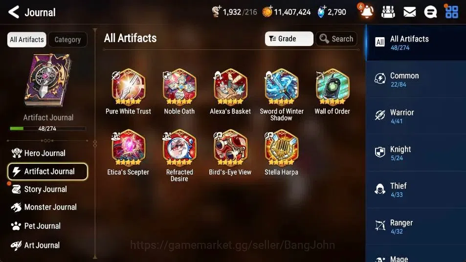 Epic Seven Accounts Limited Hero Global Unverif | 4 ML (ATywin,EIlynav,FLidica,SN Yulha)|PoH+Bless ON|SS 2.7K|Gold 6