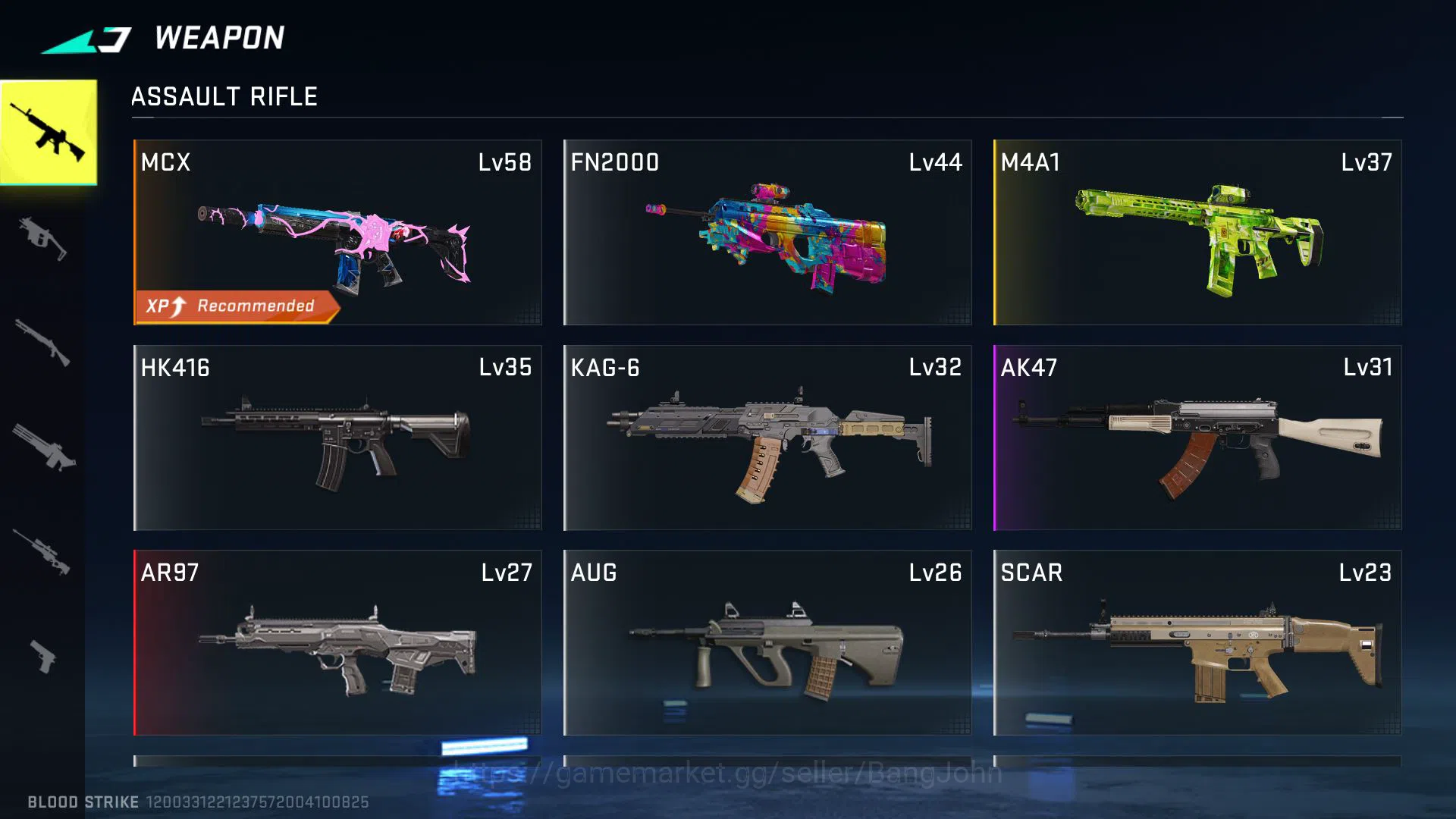 Blood Strike Accounts ASIA | LIMITED AR97 - Ascendant, LIMITED MP7 - Ver image 10