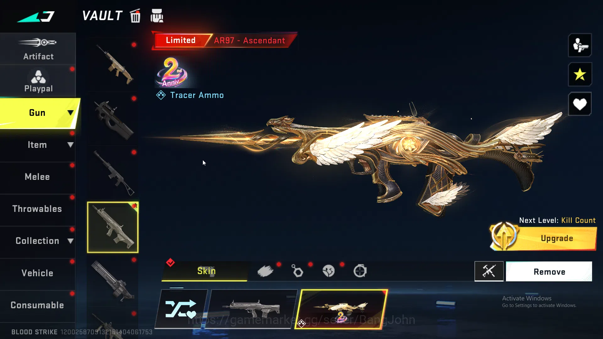 Blood Strike Accounts ASIA | LIMITED AR97 - Ascendant, LIMITED MP7 - Ver image 17