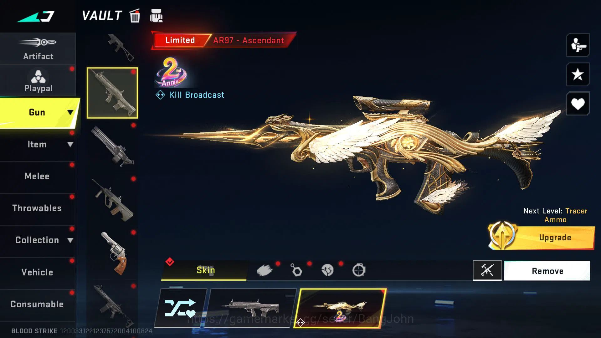 Blood Strike Accounts ASIA | LIMITED AR97 - Ascendant, LIMITED MP7 - Ver image 6