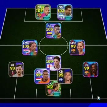 eFootball Accounts Legends & Iconic Players Android|Epic P.E.Aubameyang,David Seaman|4 Show Time Living Legends '26 James