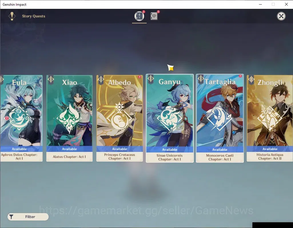 Genshin Impact Accounts ASIA|AR 55|4 Limited + 1 (*5Weapon)|Mavuika,Columb image 17