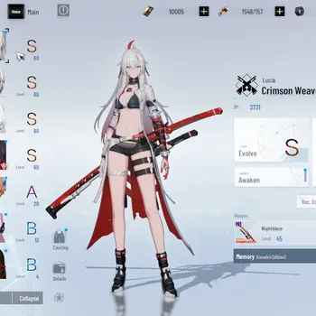 Punishing: Gray Raven Accounts Mid-Game Asia |Lv 58|10k BC|S Adelyde Anabasis +Sign, S Lucia Crimson Weave +Sign, Etc|2 S