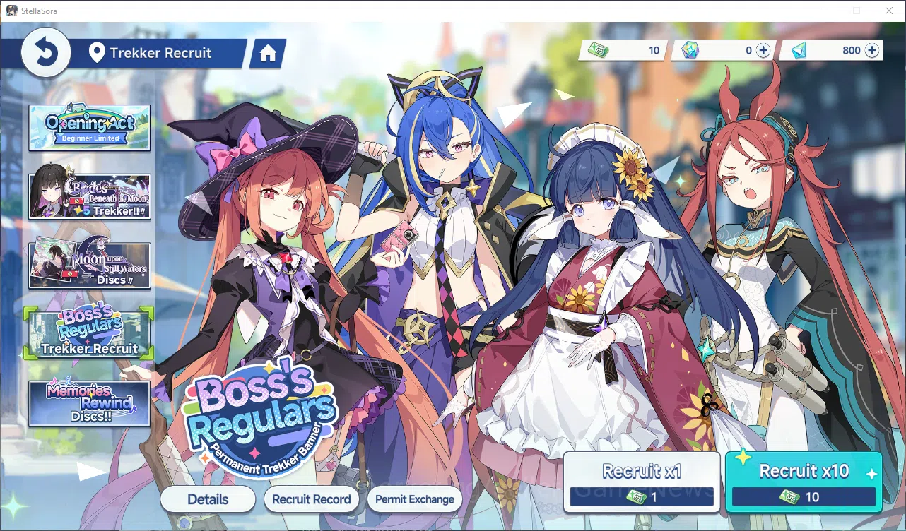 Stella Sora Accounts GLOBAL | Fresh Starter Chitose + Selector ON  + 10 STD Ticket | Log Yostar | Check SS (SSR704) 3