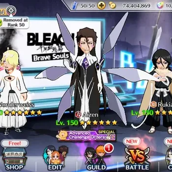 Bleach: Brave Souls Accounts Starter Global Starter|10k Orb + 97K BP|Ichigo, Aizen, Wonderweiss, Rukia |Fresh Story