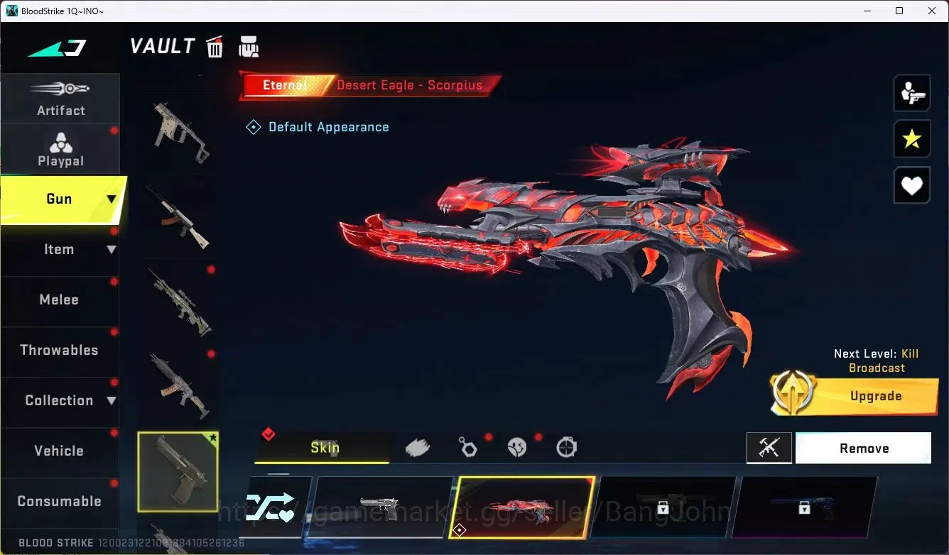 Blood Strike Accounts ASIA |Eternal Desert Eagle-Scorpius|3 Legendary Gu image 3